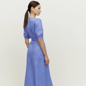 Reformation Weiss Linen Dress Dusk